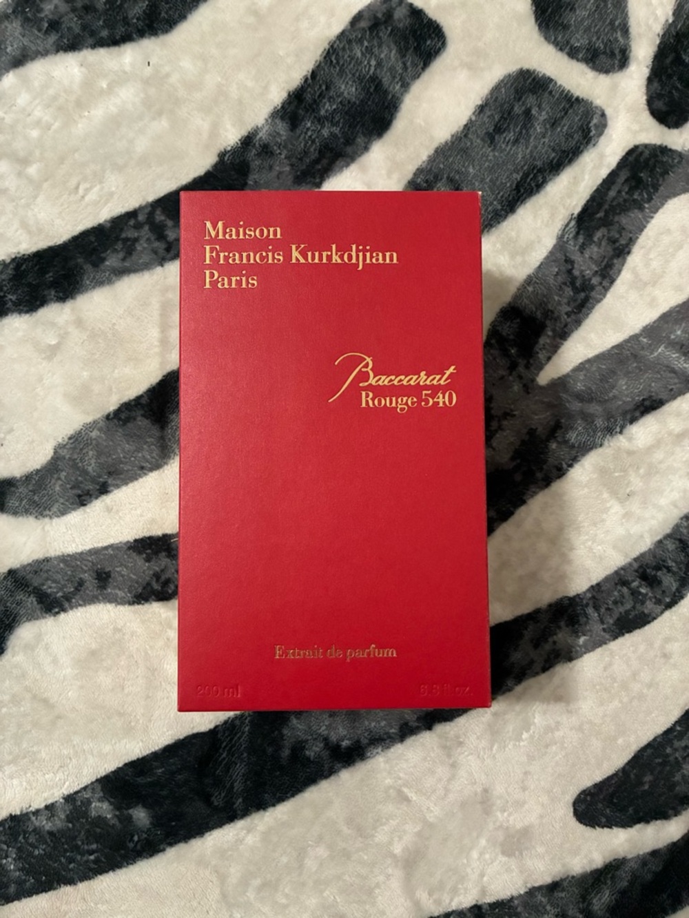 Maison Francis Kurkdjian Red Box with Gold Lettering